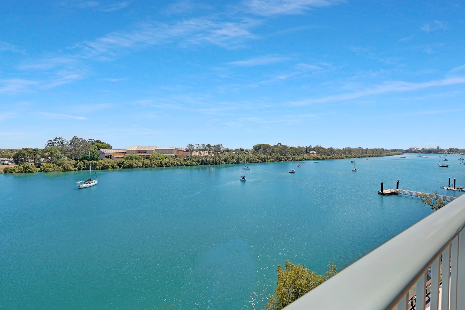 The Burnett River from a Riverview King balcony